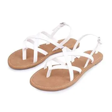 Stylish Women's Gladiator Flat Sandals for Comfort