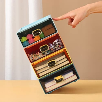 Stackable Desktop Drawers for Home & Office Storage