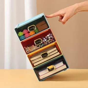 Stackable Desktop Drawers for Home & Office Storage
