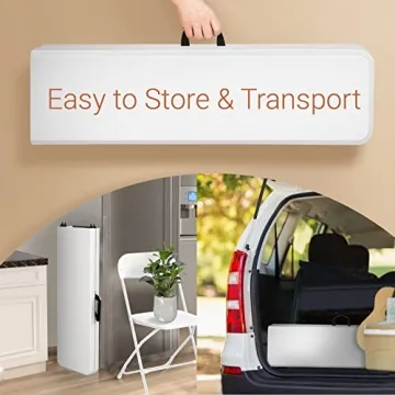 VINGLI 6 Feet Folding Bench for Outdoor & Indoor Use