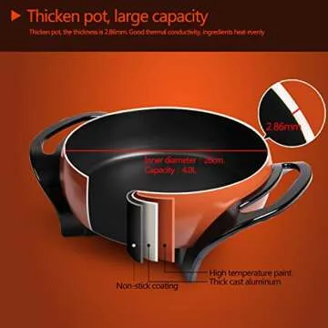 Liven Electric Skillet – Non-Stick Electric Cooking Pan