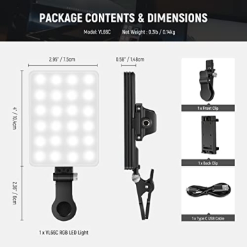 NEEWER VL66C RGB LED Light - Perfect for Creators