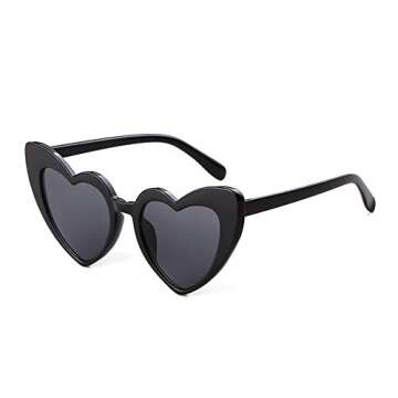 boqopod Heart Shaped Sunglasses Cat Eye Retro Style