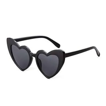 boqopod Heart Shaped Sunglasses Cat Eye Retro Style