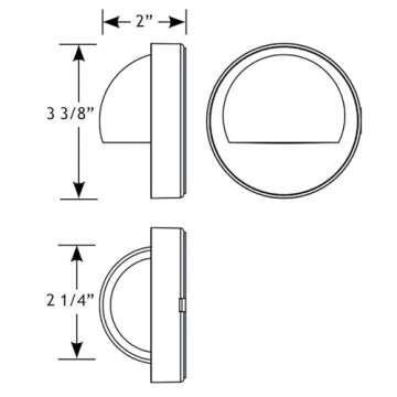 VOLT Cast Brass 12V Deck Light for Stylish Outdoor Safety