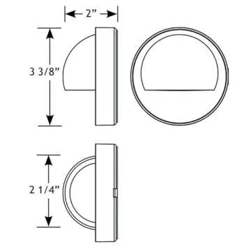 VOLT Cast Brass 12V Deck Light for Stylish Outdoor Safety