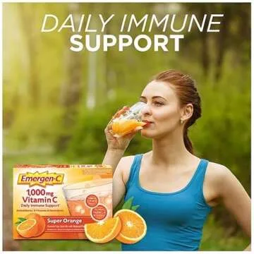 Emergen-C 1000mg Vitamin C Powder for Daily Immune Support Caffeine Free Vitamin C Supplements with ...