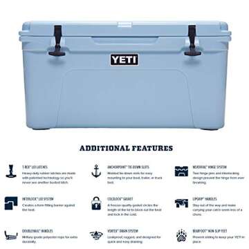 YETI Tundra 65 Cooler, Ice Blue