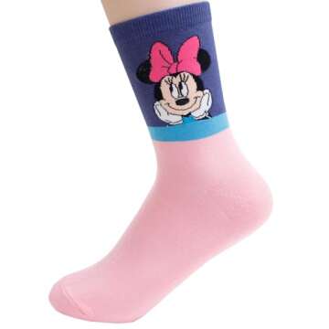 evei Animation Character Cartoon Series Collection Women's Original Socks (D62_4 pairs)