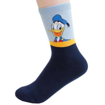 evei Animation Character Cartoon Series Collection Women's Original Socks (D62_4 pairs)