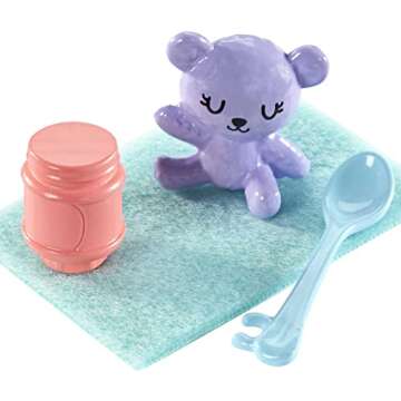 Barbie Skipper Babysitters Inc Set with Blonde Doll in 'Girl Power' Top, Baby Doll & 4 Accessories