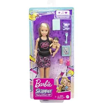Barbie Skipper Babysitters Set with Doll & Accessories