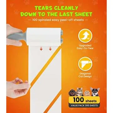 KONIZY Lint Rollers for Pet Hair Extra Sticky, 500 Sheets Mega Value Set Lint Roller with 2 Upgraded Handles, 6 Rollers Portable Pet Lint Remover for Clothes, Furniture, Carpet, Dog & Cat Hair Removal