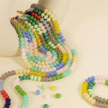 Dascus Boho Colorful Beaded Necklace for Women