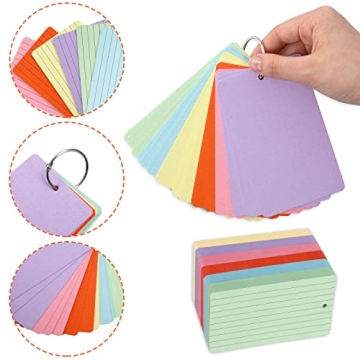 Whaline 300 Index Cards Set for Studying and Organization