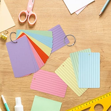 Whaline 300 Index Cards Set for Studying and Organization