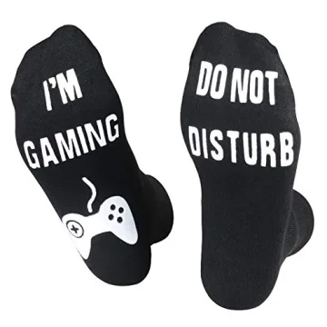 QAPIZM Do Not Disturb I'M Gaming Socks, Men Gifts Ideas Valentines Day Kids Valentine Boy Gamer Sock...
