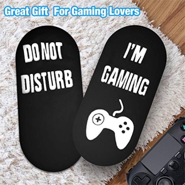 QAPIZM Do Not Disturb I'M Gaming Socks, Men Gifts Ideas Valentines Day Kids Valentine Boy Gamer Sock Gift for Mens Dad Father