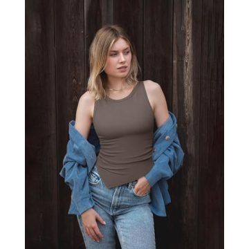 Stylish OQQ Women's Sleeveless Tank Tops for Comfort