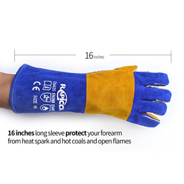 RAPICCA Welding Gloves Heat Resistant Leather 932℉ 16IN
