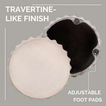 Afterglow Terrafab Outdoor Round Side Table - Versatile & Stylish