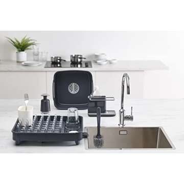 Joseph Joseph Sink Caddy Kitchen Sink Organizer Sponge Holder Dishwasher-Safe, Regular, Gray