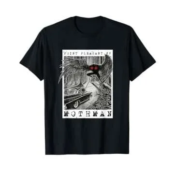 Mothman Encounter - 1966 Point Pleasant Original Cryptid Art T-Shirt