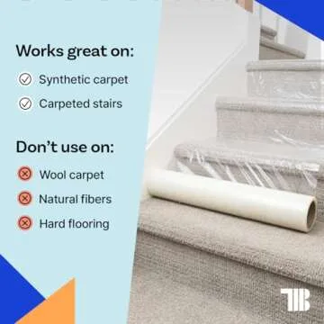 TapeManBlue Carpet Protection Film - Heavy Duty & Easy to Use