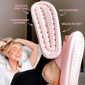 Pillow Slides for Women and Men | The Official Ergonomic Slippers | Plantar Fasciitis | Foot Pain Re...