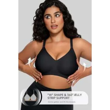 OEAK Women Comfortable Push Up Bras Wireless Seamless Full Coverage Bra Buttery Soft Everyday Tshirt...