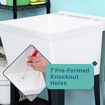 VETTA Utility Sink Tub with Faucet for Laundry and More