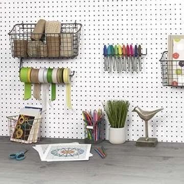 Spectrum Diversified Pegboard Basket - Effortless Wall Organization