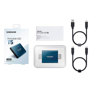 SAMSUNG T5 Portable SSD 500GB - Speed and Portability Assured