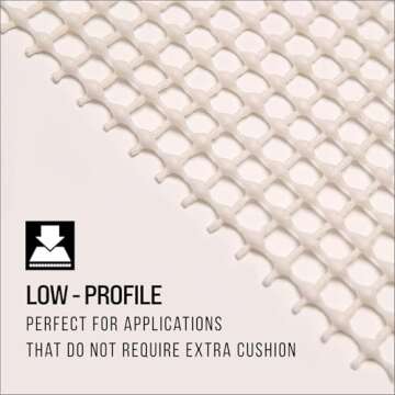 Slip-Stop Non-Slip Rug Pad for Hardwood Floors - 2x4 ft