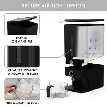 Retail Blade Rice Dispenser and Grain Storage Container