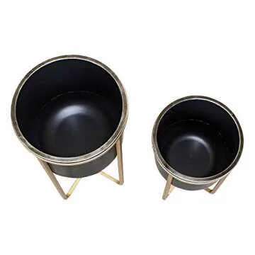 Elegant Aspire Rizzy Mid Century Planters Set of 2