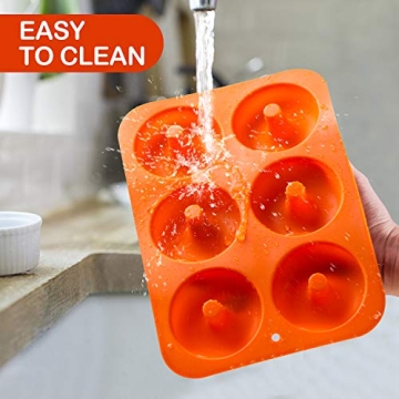 Gezan 3-Pack Silicone Donut Mold - Nonstick 100% Silicone
