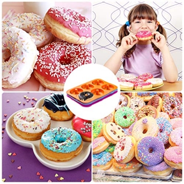 Gezan 3-Pack Silicone Donut Mold - Nonstick 100% Silicone