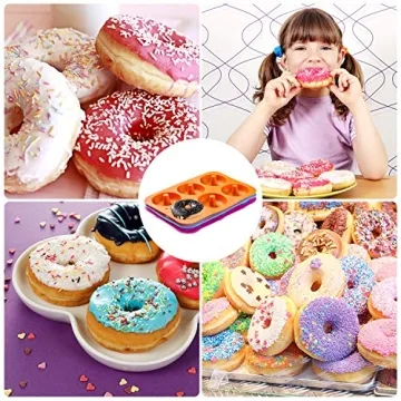 Gezan 3-Pack Silicone Donut Mold - Nonstick 100% Silicone