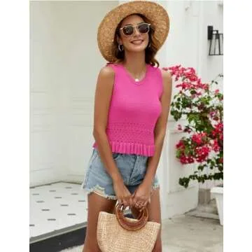 Chic CiCiBird Women's Ruffle Hem Sweater Vest