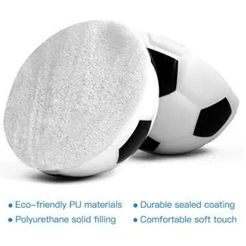 Novelty Place Squeezable Stress Soccers for Relaxation