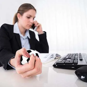 Novelty Place Squeezable Stress Soccers for Relaxation