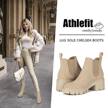 Stylish Athlefit Chelsea Boots for Women - Size 7.5
