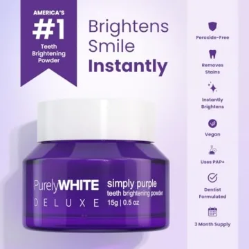 PurelyWHITE DELUXE Simply Purple Teeth Brightening Powder