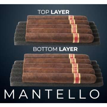 Cigars Case - for 10 Cigars- Includes 2 Ring Cigar Cutters, 1 V-Cut Cutter and 1 Cigar Punch