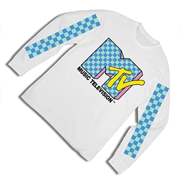 MTV Long Sleeve Shirt - Retro 80's 90's Mens Tee