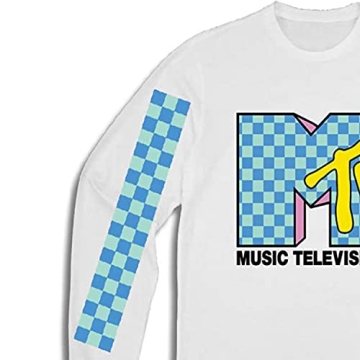 MTV Long Sleeve Shirt - Retro 80's 90's Mens Tee