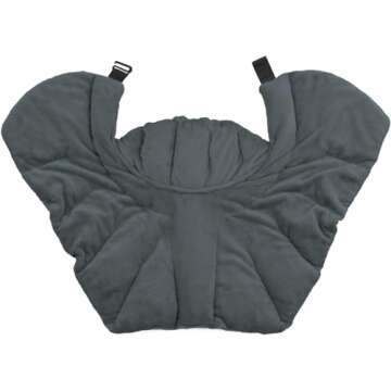 Large Microwavable Heating Pad for Neck and Shoulders - 5 Pound Heavy Duty Weight for Deep Heat Therapy, Neck Relief, Stress Relief, Anxiety Relief, Neck Wrap Alternative to Rice Bags (Scented Gray)