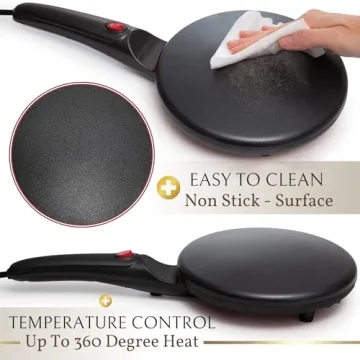 Moss & Stone Electric Crepe Maker for Easy Cooking