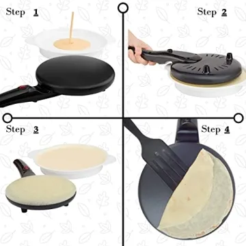 Moss & Stone Electric Crepe Maker for Easy Cooking